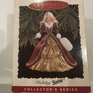 Vintage Holiday Barbie Hallmark Keepsake Ornament